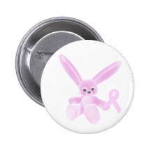 Lapin rose de ruban pin's