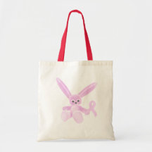 Lapin rose de ruban sacs