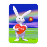 Lapin spécial de Valentine Magnets Rectangulaire