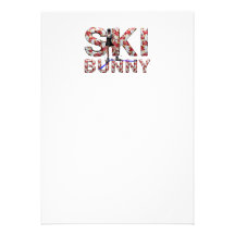 Lapin SUPÉRIEUR de ski Invitation Personnalisée