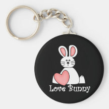 Lapin Valentine d'amour Porte-clé
