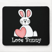 Lapin Valentine d'amour Tapis De Souris