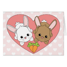 Lapins d'amour cartes