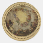 L'apothéose de Washington - capitol rotunda Autocollants Ronds