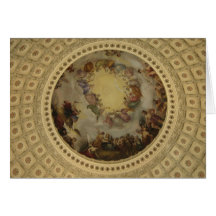 L'apothéose de Washington - capitol rotunda Carte De Vœux