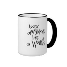 L'appartement de boîte aiment un utérus mugs