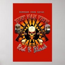 L'appui rouge Vietnam contrôle l'art de MC Poster