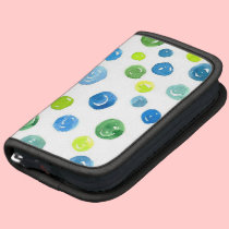 L'aquarelle Chartreuse de vert bleu pointille le p pochettes rickshaw folios