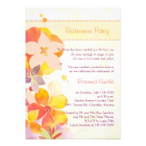 L'aquarelle mignonne fleurit des invitations de pa invitations