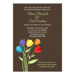 L'arc-en-ciel de fleur de tulipe colore le faire-p invitations