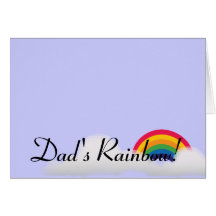 L'arc-en-ciel du papa ! - Personnaliser Cartes De Vœux
