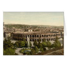 L'arène, Vérone, Italie Carte De Vœux
