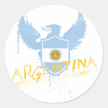 L'Argentine s'est envolée Adhésif Rond