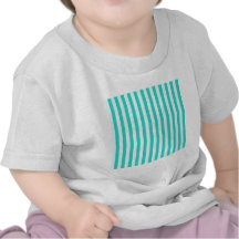 Larges rayures - cyan - Celeste et turquoise T-shirt