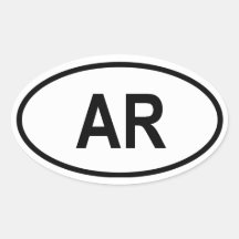 L'Arkansas "AR " Autocollant