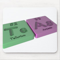 Larme comme tellurium de Te et argon de l'AR tapis de souris
