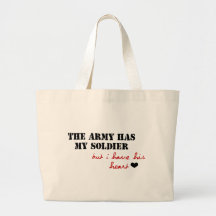 L'armée a mon soldat, mais j'ai son coeur sac fourre-tout
