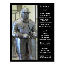L'armure de Dieu Carte Postale