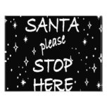 L'arrêt de Père Noël ici signent Photo Sur Toile