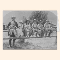 Larry Larom avec six enfants cartes