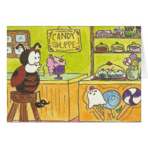 Larry le magasin de glace de magasin de sucrerie d cartes de vœux