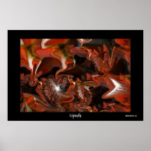 L'art abstrait de Digitals d'affiche liquéfient