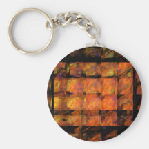 L'art abstrait Keychain de mur Porte-clés