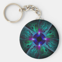 L'art abstrait Keychain d'oeil Porte-clés