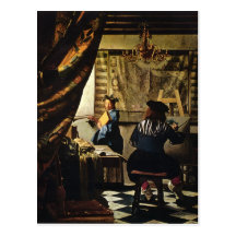 L'art de Johannes Vermeer de la peinture circa 166 Cartes Postales