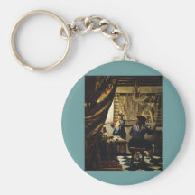 L'art de Johannes Vermeer de la peinture circa 166 Porte-clés