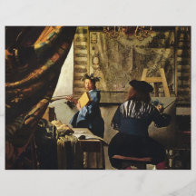 L'art de Johannes Vermeer de la peinture circa 166 Prospectus