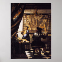 L'art de la peinture affiche
