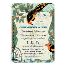 L'art déco jaune et noir de mandarine a inspiré de invitations