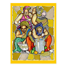 l'art du repas carte postale
