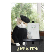 L'ART est CAT d'AMUSEMENT posters