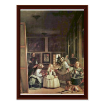 Las Meninas (autoportrait avec la famille royale) Carte Postale
