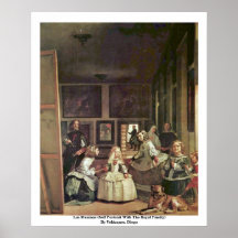 Las Meninas (autoportrait avec la famille royale) Posters