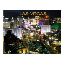 Las Vegas Boulevard la nuit Carte Postale