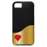 Las Vegas chanceux en noir/or d'amour Coque Case-Mate iPhone 5