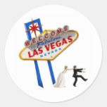Las Vegas épousant l'autocollant de jeune mariée e