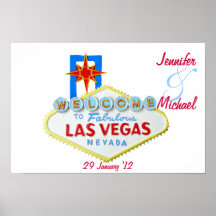 Las Vegas personnalisé commémoratif Posters