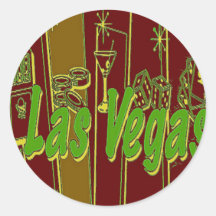 Las Vegas rétro Autocollants