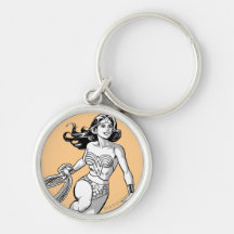 Lasso 1 de la femme de merveille B&W Porte-clefs