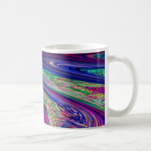Lasso bleu dans l'action mugs à café