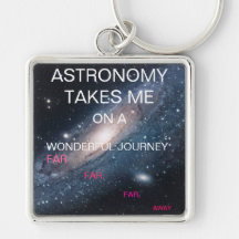 L'ASTRONOMIE ME PREND LOIN SUR UN VOYAGE MERVEILLE PORTE-CLÉ
