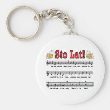 Lat de Sto ! Chanson avec des tasses de bière Porte-clé