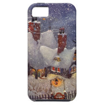 L'atelier de Père Noël au Pôle Nord, réveillon de  Coque iPhone 5