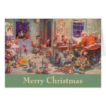 L'atelier de Père Noël Carte