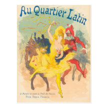 Latin de Quartier d'Au par Jules Chéret Cartes Postales
