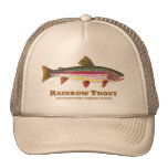 Latin de truite arc-en-ciel casquette